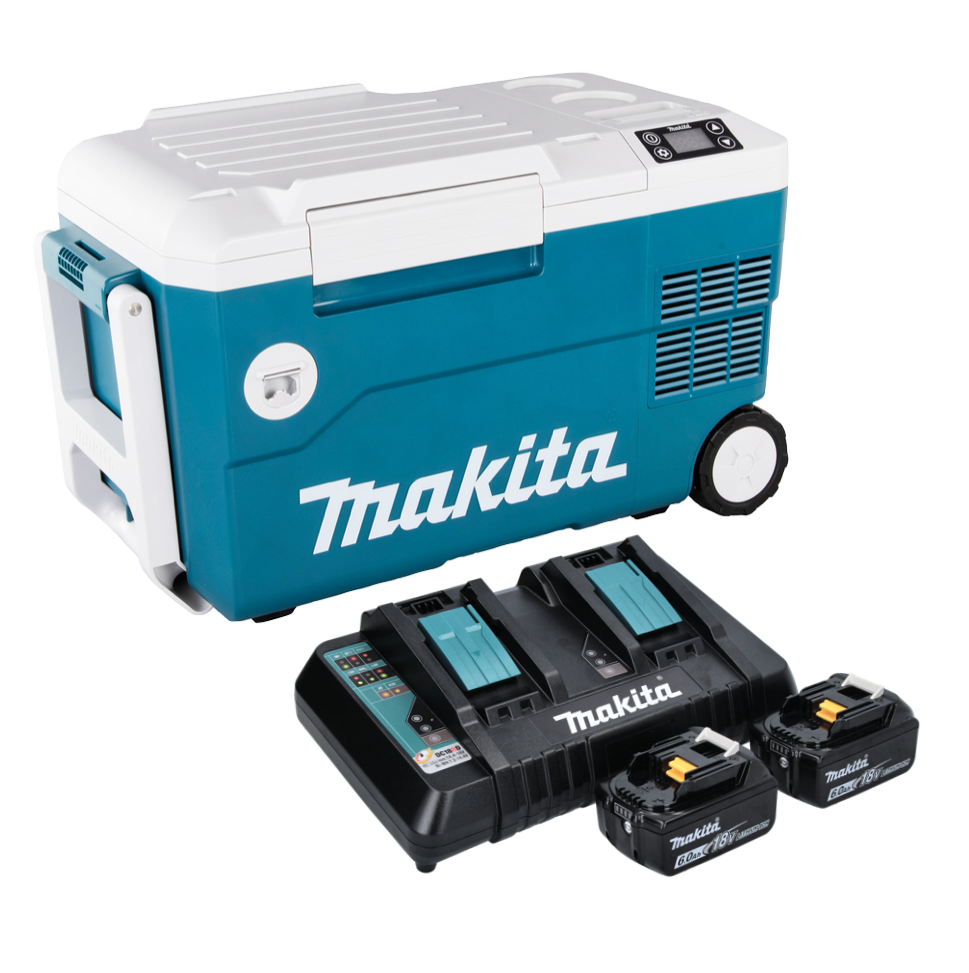 Makita DCW 180 PG Akku Kühl und Wärme Box 36 V ( 2x 18 V ) 20 L + 2x A –  Toolbrothers