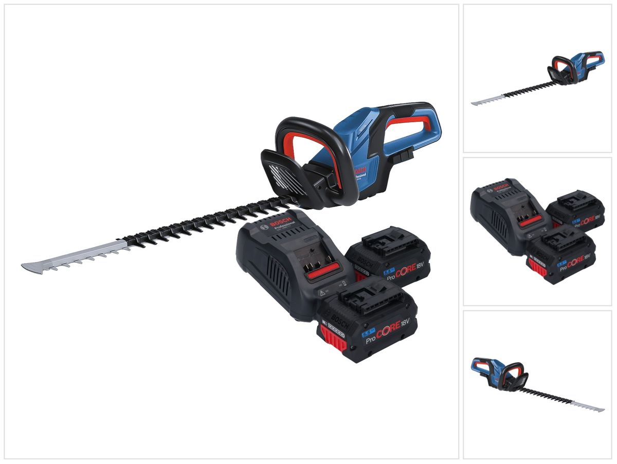 Bosch GHE 18V 60 Professional Akku Heckenschere 18 V 60 cm Brushless 2x ProCORE Akku 5 5 Ah Ladeger t