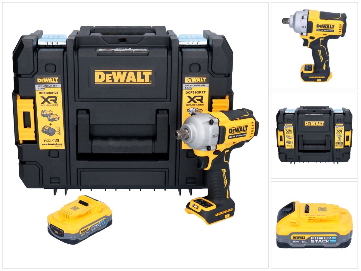 Batería DeWalt DCBP 518 18 V 5,0 Ah / 5000 mAh XR Li-Ion Powerstack - con