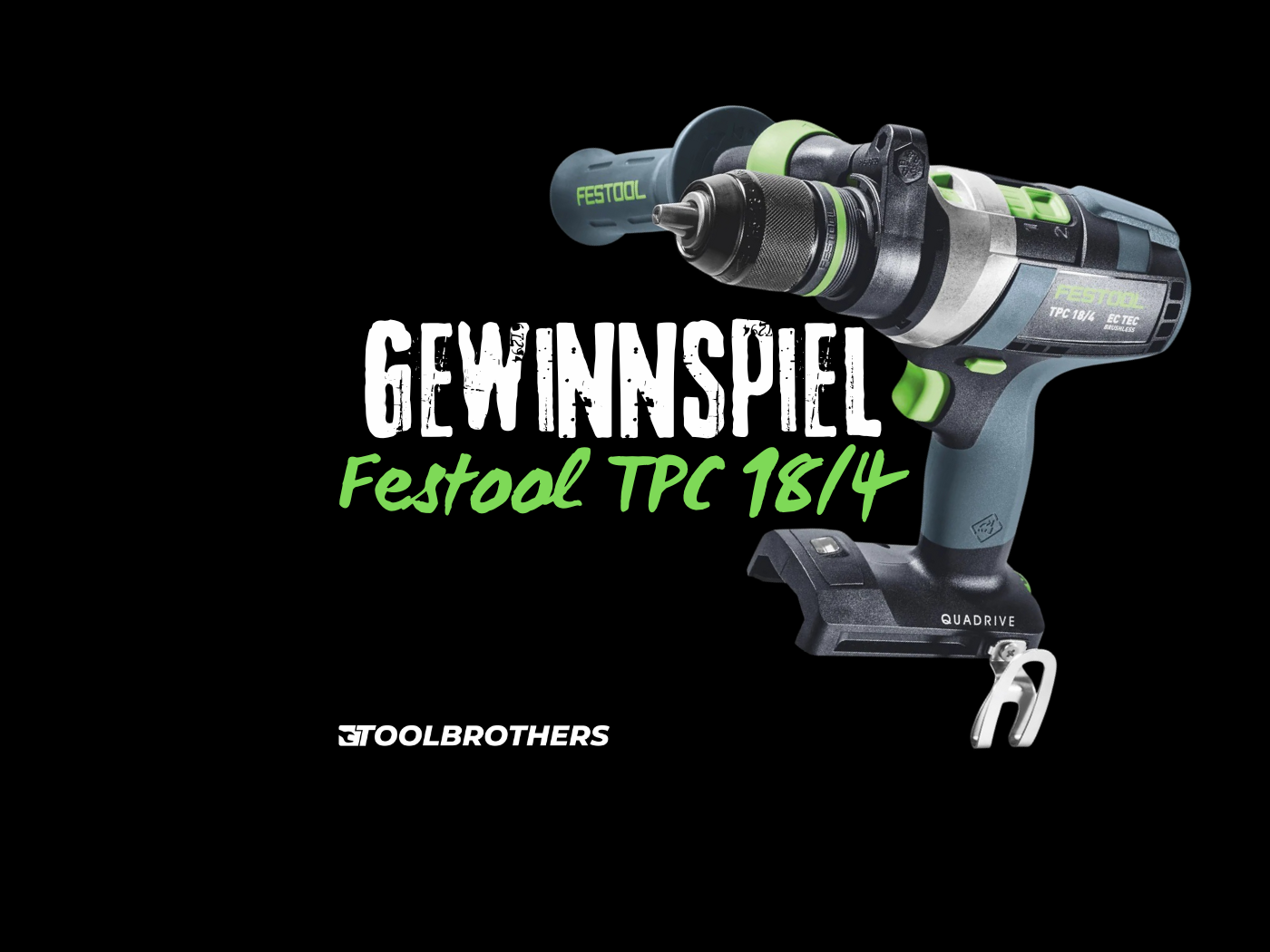 Black Week Gewinnspiel: Festool TPC 18/4 Schlagbohrschrauber