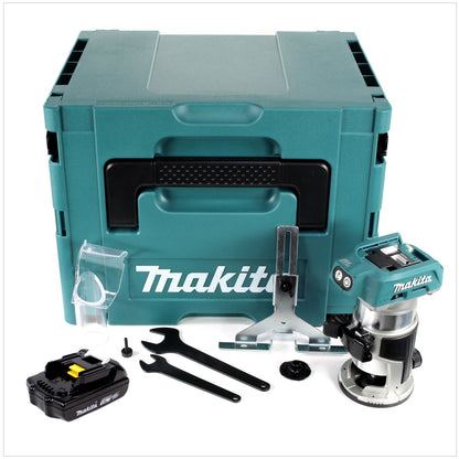 Makita DRT 50 Y1J Akku Multifunktionsfräse 18V Brushless + 1x Akku 1,5Ah + Makpac - ohne Ladegerät - Toolbrothers