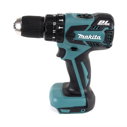 Makita DHP 459 RAJ Akku Schlagbohrschrauber 18 V 45 Nm Brushless + 2x Akku 2,0 Ah + Ladegerät + Makpac - Toolbrothers