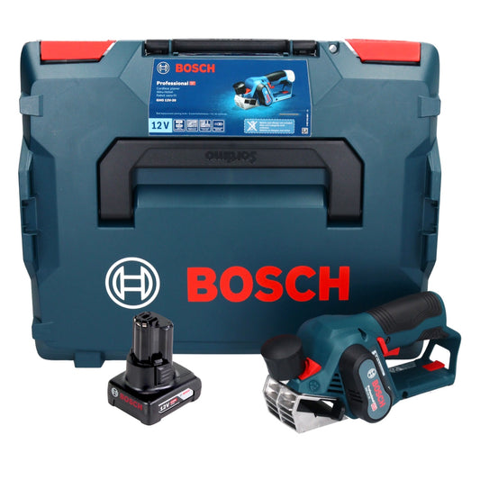 Bosch GHO 12V-20 Professional Akku Hobel 12 V Brushless + 1x Akku 6,0 Ah + L-Boxx - ohne Ladegerät - Toolbrothers