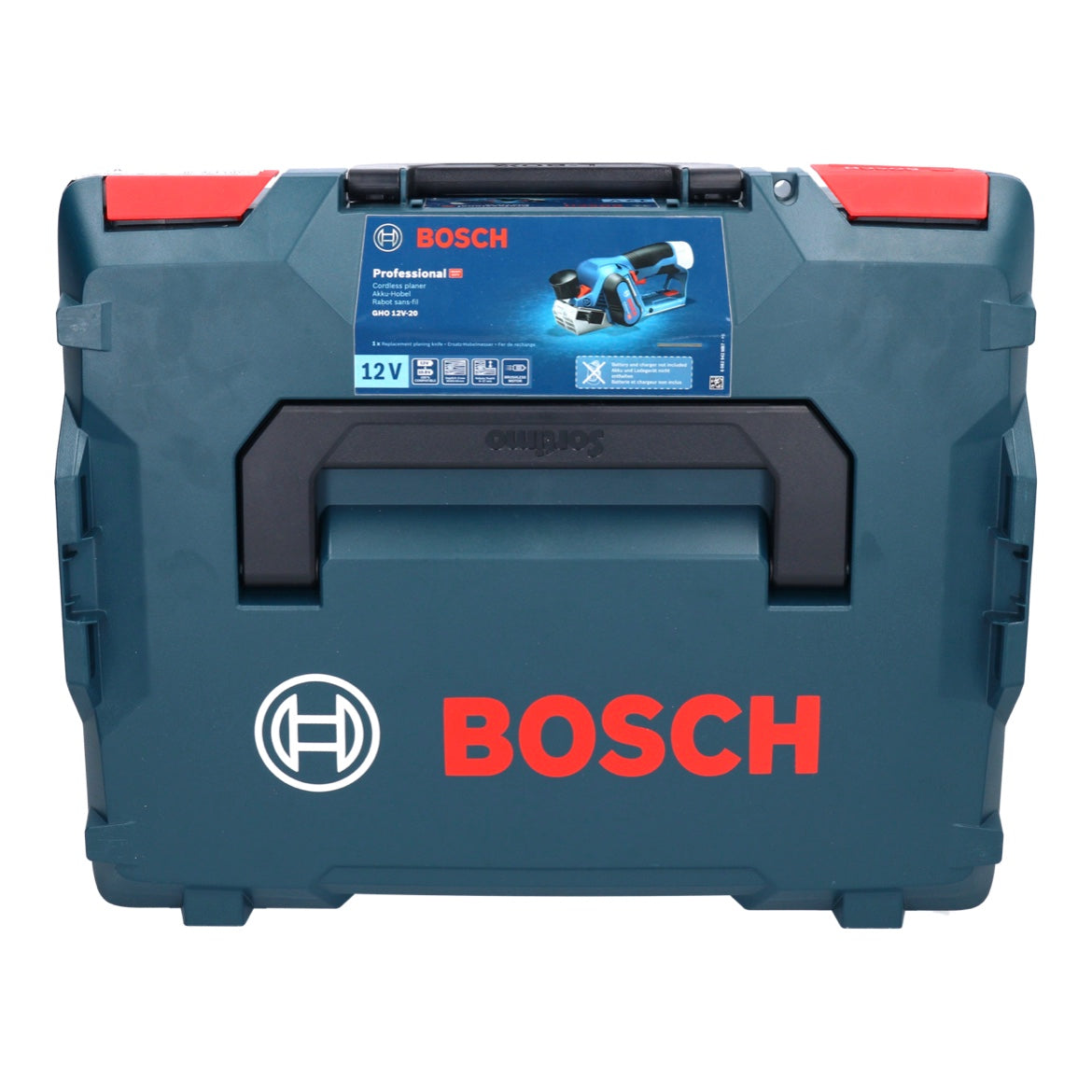 Bosch GHO 12V-20 Professional Akku Hobel 12 V Brushless + 1x Akku 6,0 Ah + L-Boxx - ohne Ladegerät - Toolbrothers