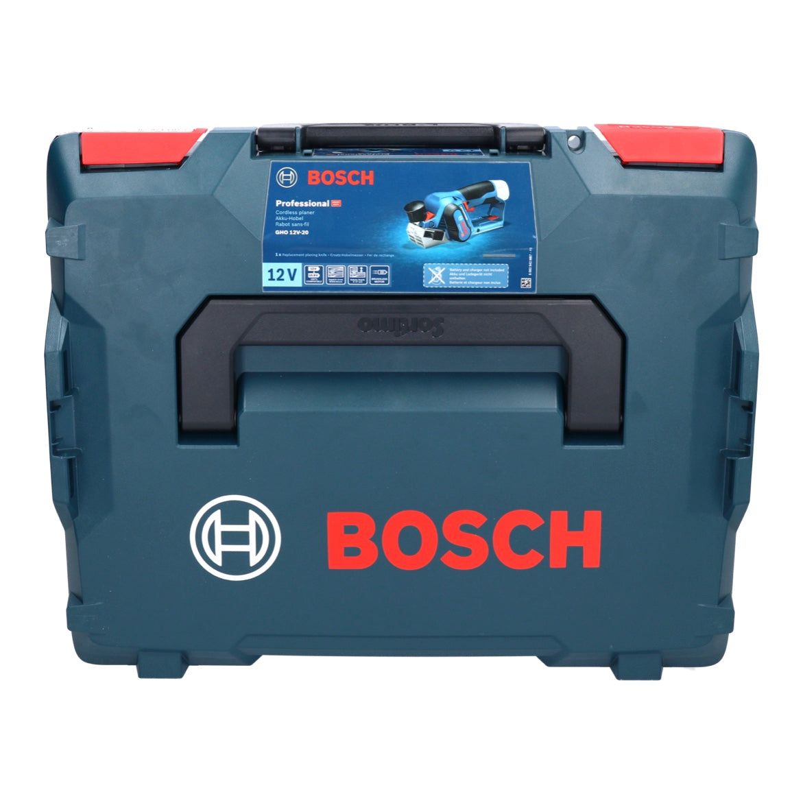 Bosch GHO 12V-20 Professional Akku Hobel 12 V Brushless + 1x Akku 6,0 Ah + Ladegerät + L-Boxx - Toolbrothers