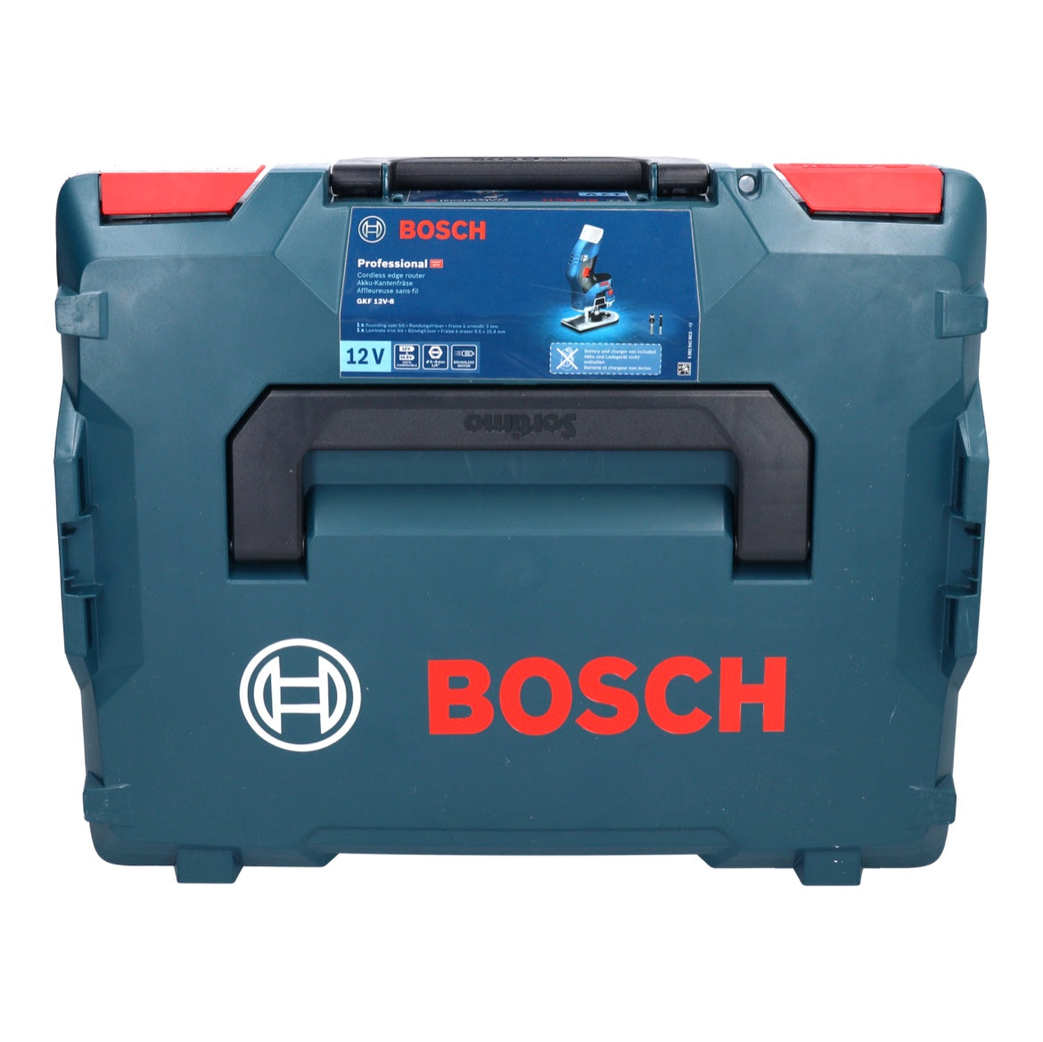 Bosch GKF 12V-8 Professional Akku Kantenfräse 12 V + 1x Akku 6,0 Ah + L-Boxx - ohne Ladegerät