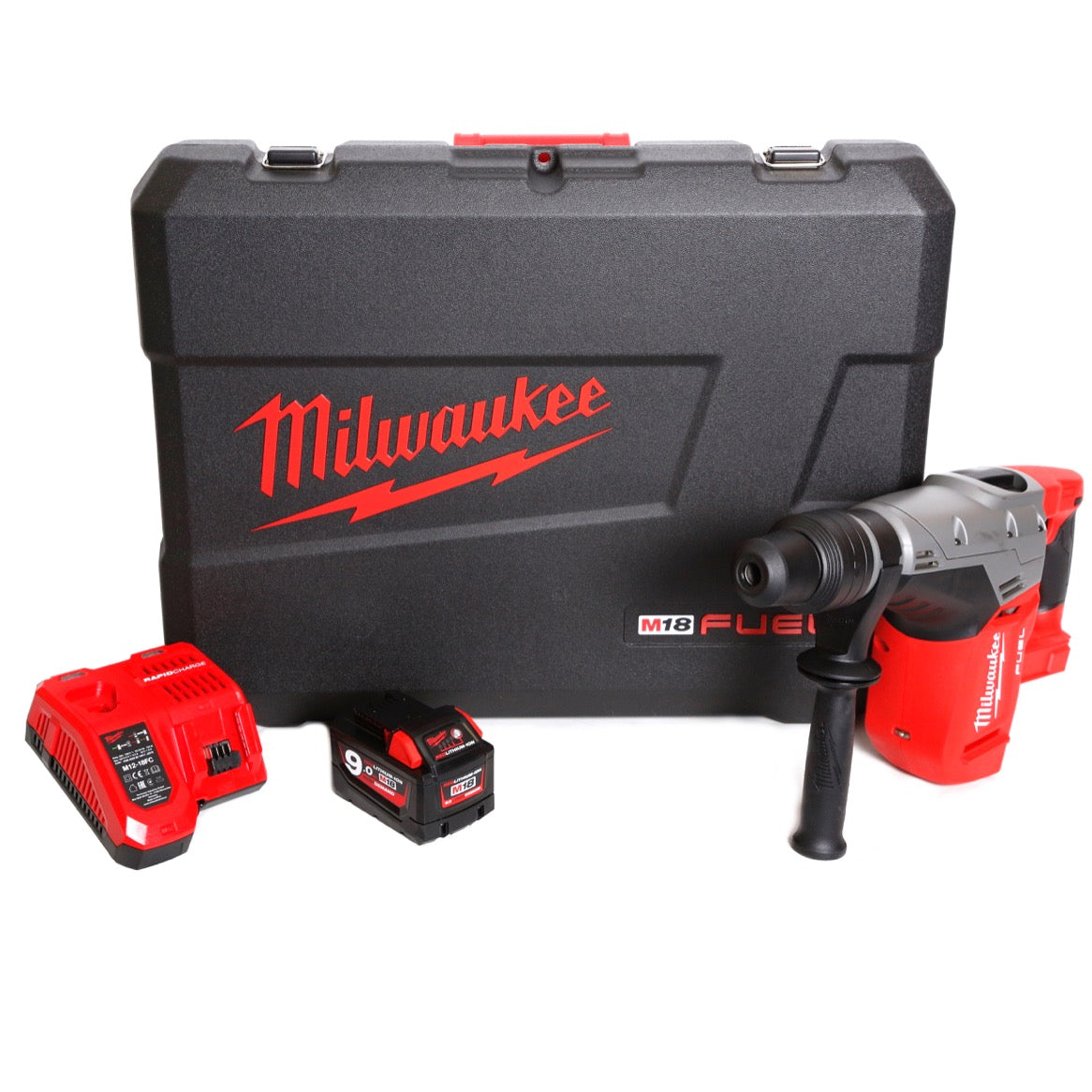 Milwaukee M18 CHM 901C 18 V Brushless Li-Ion Akku Kombi Bohrhammer SDS-Max im Transportkoffer + 1 x 9 Ah Akku + Ladegerät - Toolbrothers