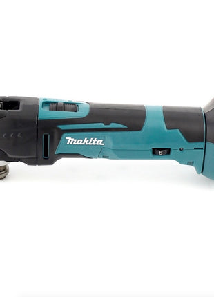 Makita DTM 51 RMJ 18 V Li-Ion Akku Multifunktion Werkzeug im Makpac + 2x 4,0 Ah Akku + Ladegerät + WellCut MT-8 8 tlg. Sägeblätter Set - Toolbrothers