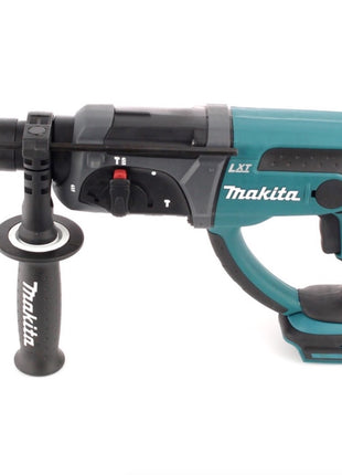 Makita DHR 241 RTJ Akku Bohrhammer 18 V Li-Ion mit SDS-Plus Aufnahme im Makpac + 2x BL 1850 B 5,0 Ah Akku + DC 18 RC Schnellladegerät + Makita D-42444 SDS-Plus Bohrer-Meißel-Set 17 tlg. im Alu Koffer - Toolbrothers