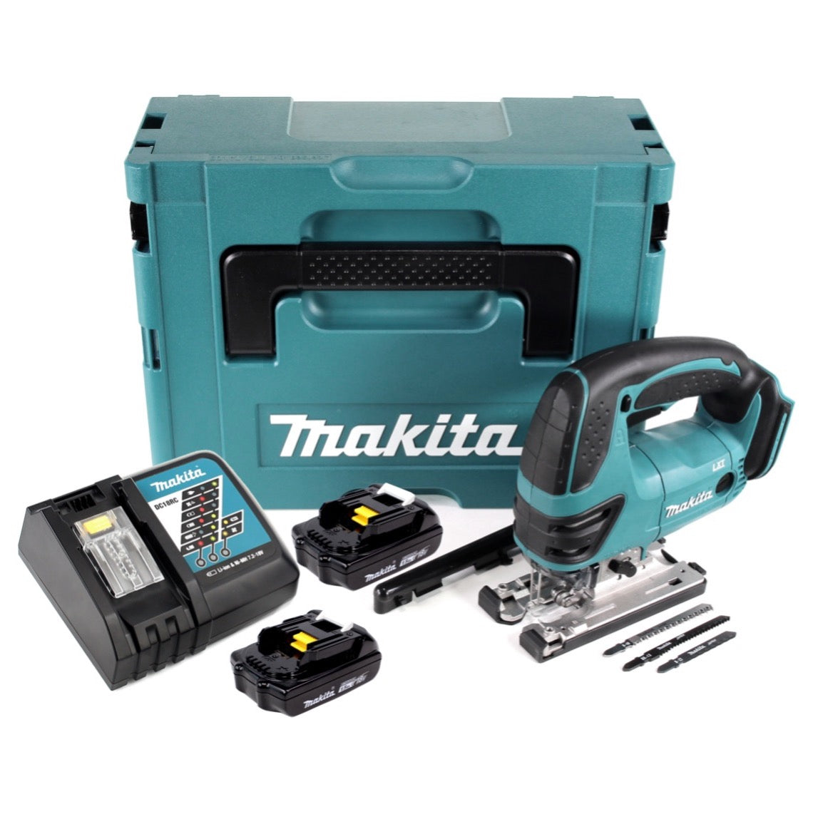 Makita DJV 180 RYJ Akku Stichsäge 18 V + 2x Akku 1,5Ah + Ladegerät + Makpac - Toolbrothers