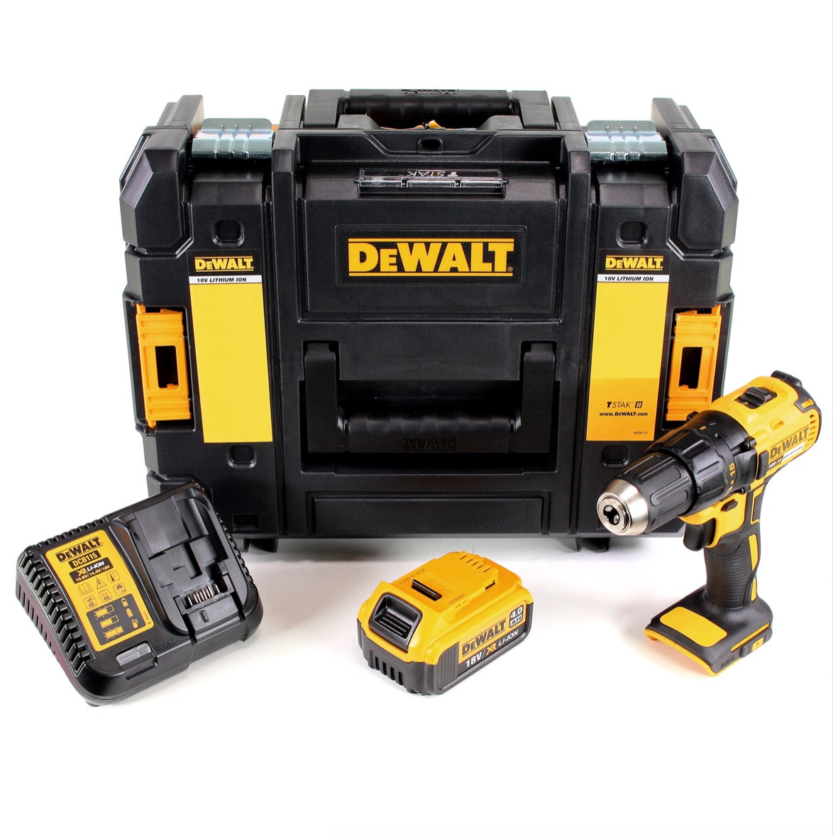 DeWalt DCD 777 M1 Akku Bohrschrauber 18V 65Nm + 1x Akku 4,0Ah + Ladegerät im TSTAK II Werkzeugkoffer - Toolbrothers