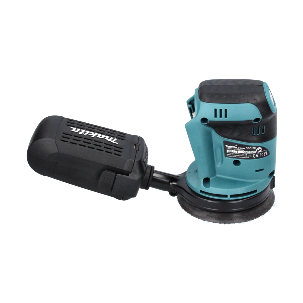 Makita DBO 180 Z Akku Exzenterschleifer 18 V 125 mm + 10x Schleifpapier K80 ( P-43555 ) - Toolbrothers