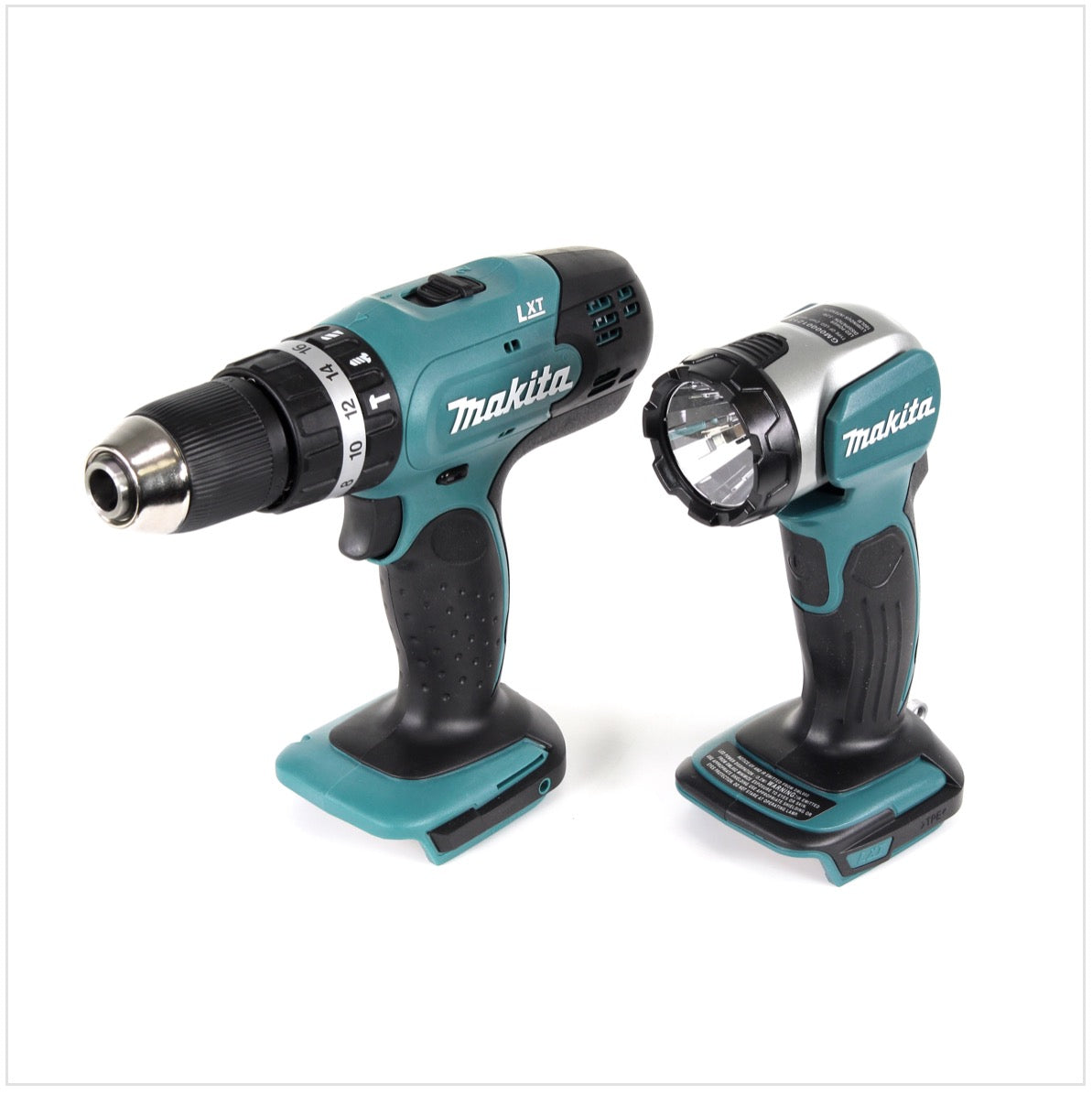 Makita DHP 453 Akku Schlagbohrschrauber 18 V 42Nm im Makpac + DML 802 Akku Lampe + 60 tlg. Bit/Bohrer Set - Toolbrothers