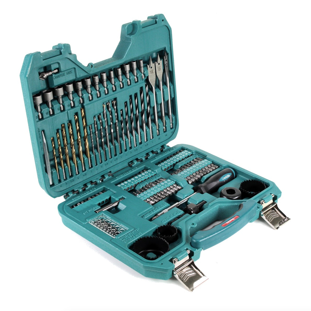 Makita DHP 480 ZJ 18 V Akku Schlagbohrschrauber + 101 tlg. Bit & Bohrer Steckschlüssel Set + Makpac - Toolbrothers