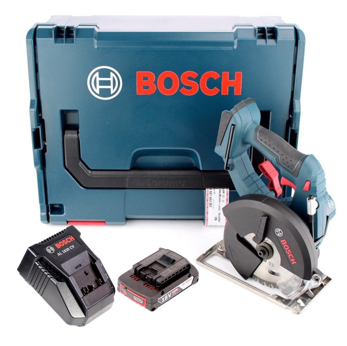 Bosch GKM 18 V-Li Professional Akku Metall Kreissäge 136 mm in L-Boxx + AL 1820 CV Ladegerät + 1 x GBA 2 Ah Akku - Toolbrothers