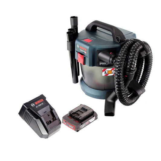 Bosch GAS 18V-10 L Professional Li-Ion Akku Staubsauger Nass- und Trockensauger + 1x GBA 2,0 Ah Akku + AL 1820 CV Ladegerät - Toolbrothers