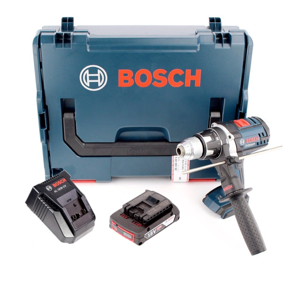 Bosch GSR 18 VE-2-LI Professional Akku Bohrschrauber in L-Boxx + 1x 2,0 Ah Akku + AL 1820 CV Ladegerät - Toolbrothers