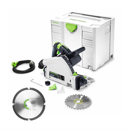 Festool TS 55 REBQ-PLUS Tauchsäge 1200W 160 mm im Systainer ( 561551 ) + Extra Sägeblatt HW - Toolbrothers