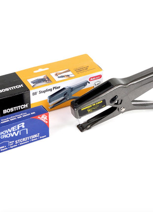 Bostitch Pro B8 Hochleistungsheftzange Tacker STCR2115 + 5.000 Stk. Heftklammern 6 mm 1/4" - Toolbrothers