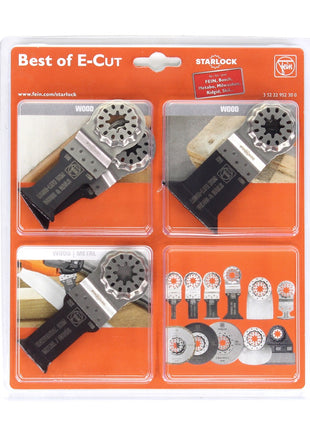 FEIN Best of E-Cut Zubehörset 6 tlg Starlock Sägeblätter für Multitool Oszillierer ( 35222952300 ) - Toolbrothers