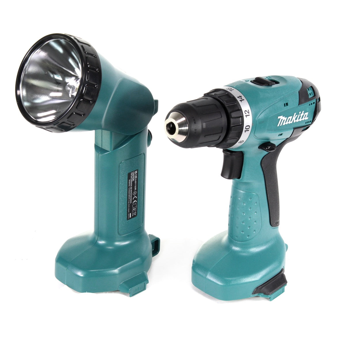 Makita 6281 DWALE 14,4 V Akku-Bohrschrauber Set im Koffer mit 2x 1,9 Ah Akkus + DC 1414 Ladegerät + ML 140 Lampe - Toolbrothers