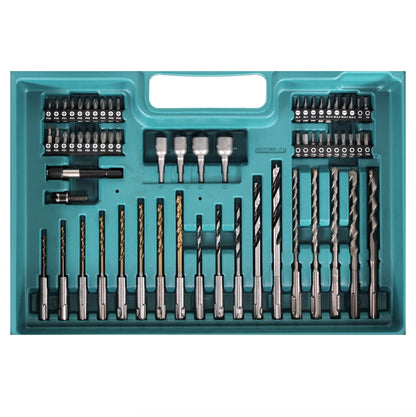 Makita HR 166 DSAE1 CXT 10,8 V Li-Ion Akku Bohrhammer mit SDS-Plus Aufnahme im Koffer + 2 x 2,0 Ah Akkus + Ladegerät + Bit & Bohrer Set - Toolbrothers