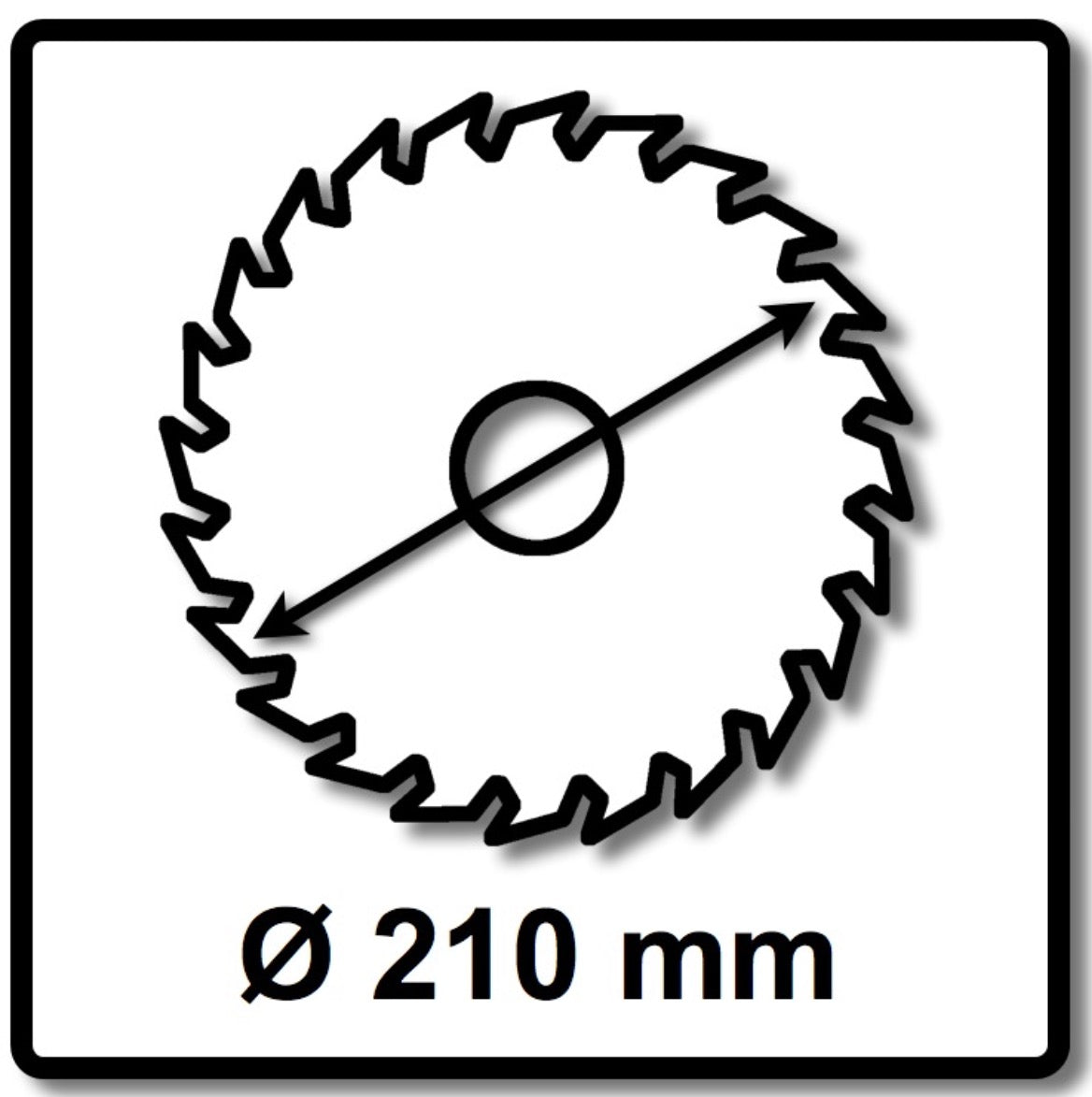 Makita Kreissägeblatt Mforce 210 x 30 x 2,3 mm 16 Zähne ( B-07973 ) - Toolbrothers