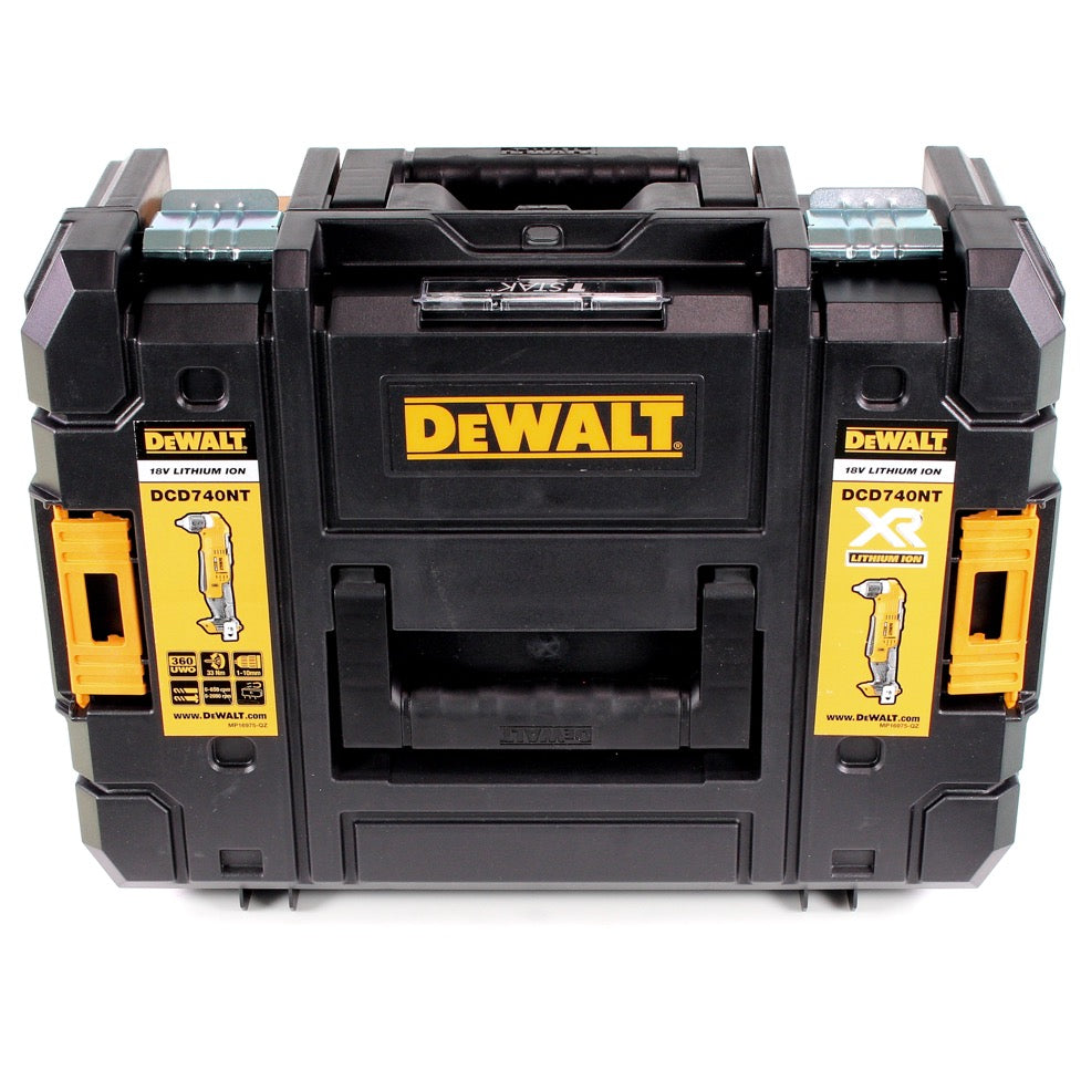 Dewalt DCD 740 NT Akku Winkelbohrmaschine 18V 33Nm Solo im TSTAK - ohne Akku, ohne Ladegerät - Toolbrothers