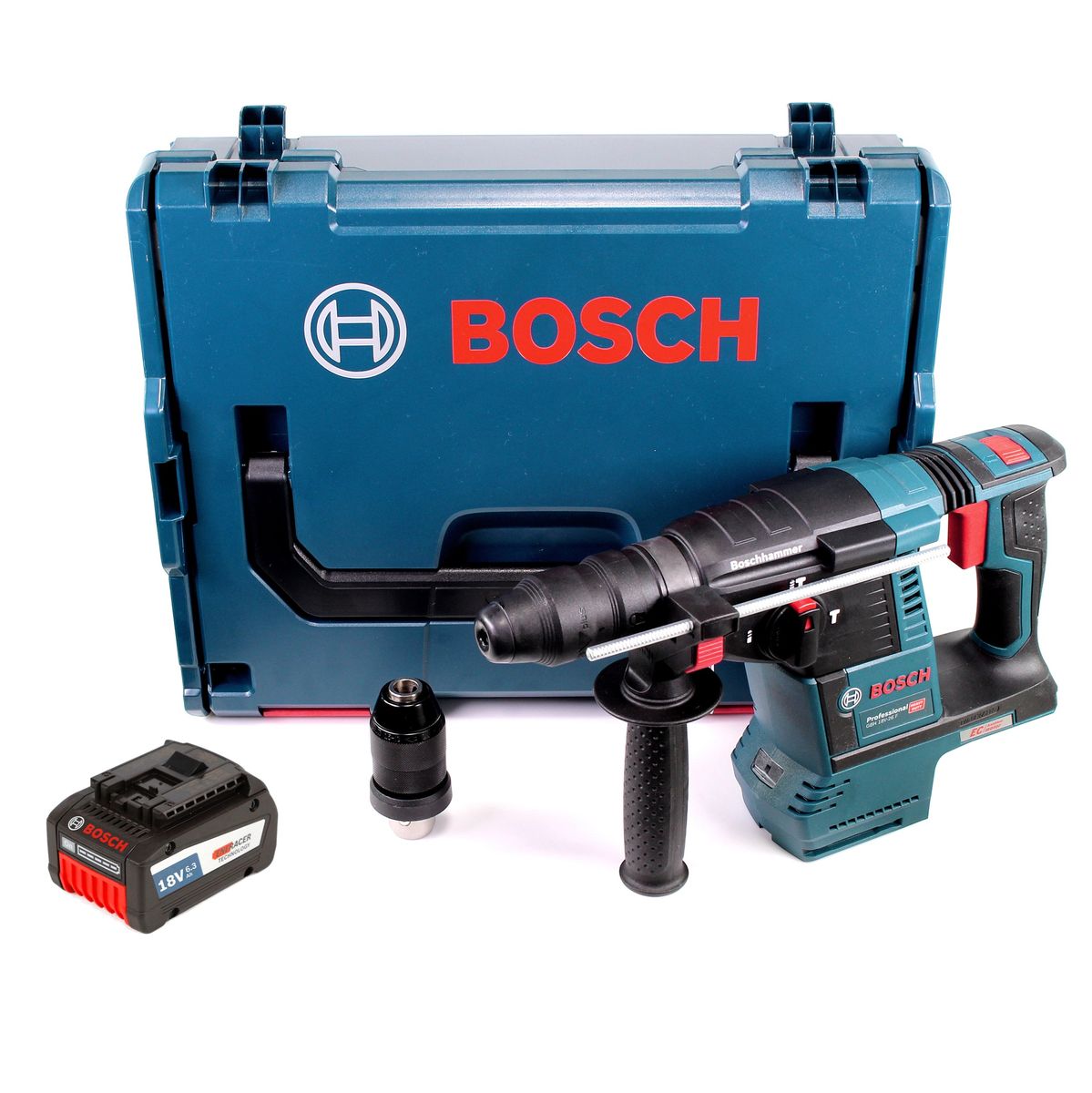 Bosch GBH 18V-26 F Akku Bohrhammer 18V 2,6J SDS-Plus in L-Boxx mit 1x 6,3Ah EneRacer Akku - Toolbrothers