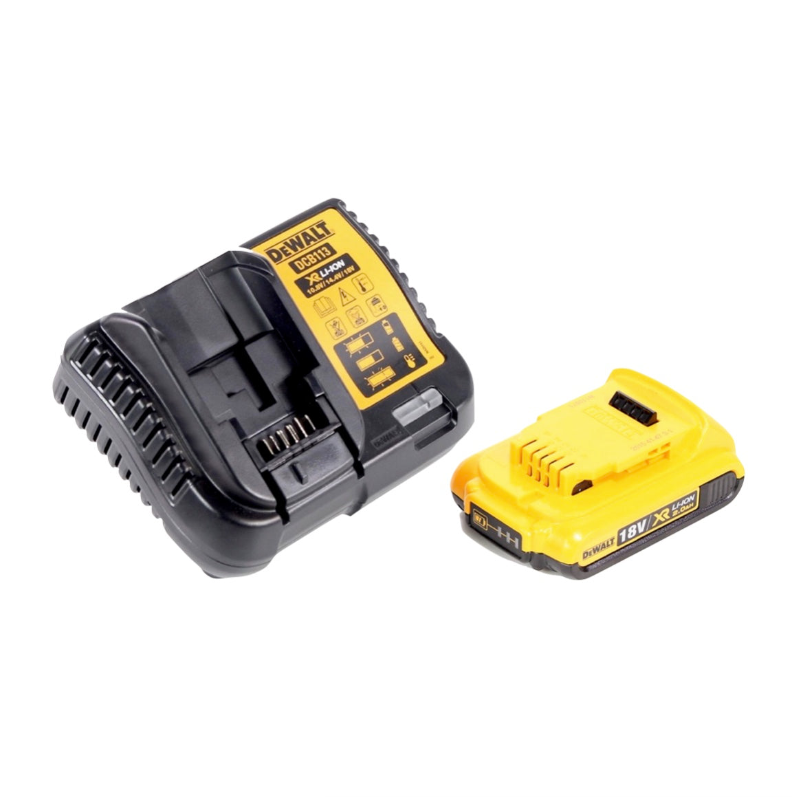 DeWalt DCS 355 D1 Akku Oszillierer Multitool 18 V Brushless + 1x Akku 2,0 Ah + Ladegerät + 29 tlg. Zubehör + TSTAK - Toolbrothers