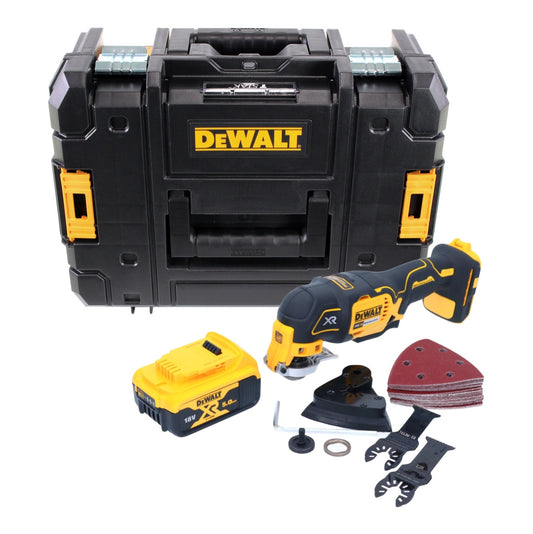 DeWalt DCS 355 NT Akku Oszillierer Multitool 18 V Brushless + 1x Akku 5,0 Ah + 29 tlg. Zubehör Set + TSTAK - ohne Ladegerät - Toolbrothers