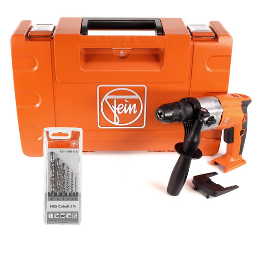 FEIN ABOP 13-2 Select Brushless 18 V Li-Ion Akku Bohrmaschine mit Metallbohrfutter im Koffer + FEIN HSS Spiralbohrer Set Cobalt 5% 2-8 mm 6-teilig - Toolbrothers