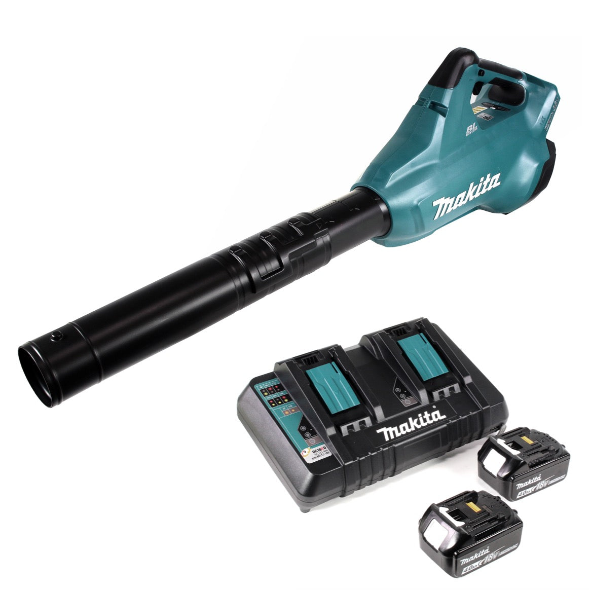 Makita DUB 362 PM Akku Laubbläser 36V + 2x Akkus 4,0 Ah + Doppellladegerät - Toolbrothers