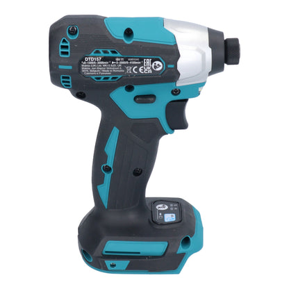 Makita DTD 157 SF1J-R Akku Schlagschrauber 18 V 140 Nm 1/4" Brushless + 1x Akku 3,0 Ah + Ladegerät + RHINO