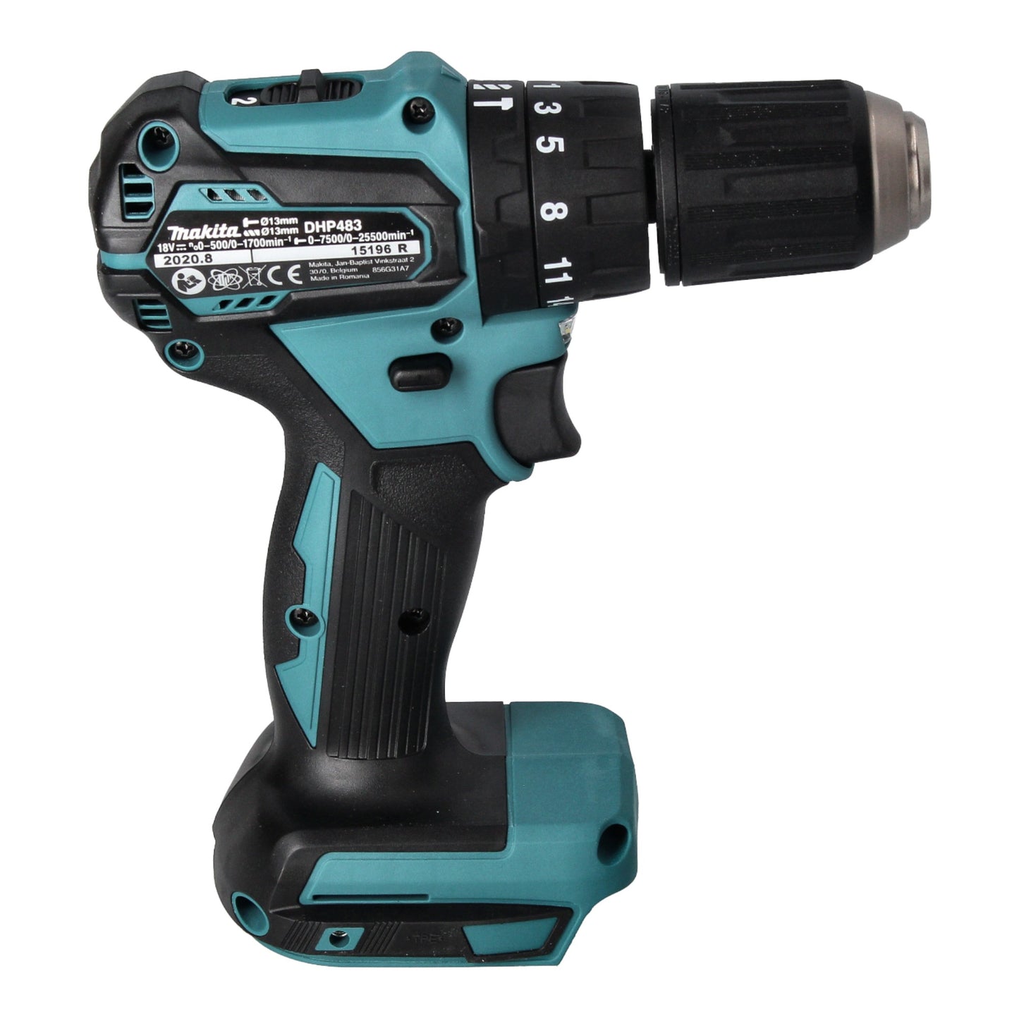 Makita DHP 483 SF1J-R perceuse à percussion sans fil 18 V 40 Nm + 1x batterie 3,0 Ah + chargeur + RHINO