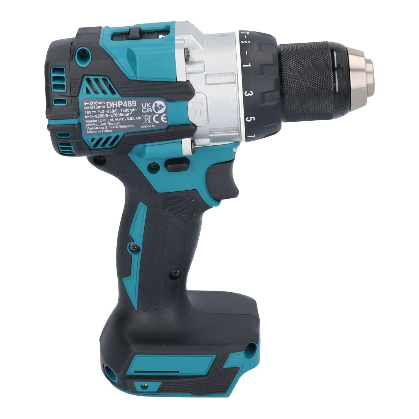 Makita DHP 489 SF1J-R Akku Schlagbohrschrauber 18 V 73 Nm Brushless + 1x Akku 3,0 Ah + Ladegerät + RHINO