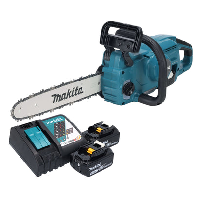 Tronçonneuse à batterie Makita DUC 357 RT2X3 18 V 35 cm sans balai + 2x batteries 5,0 Ah + chargeur