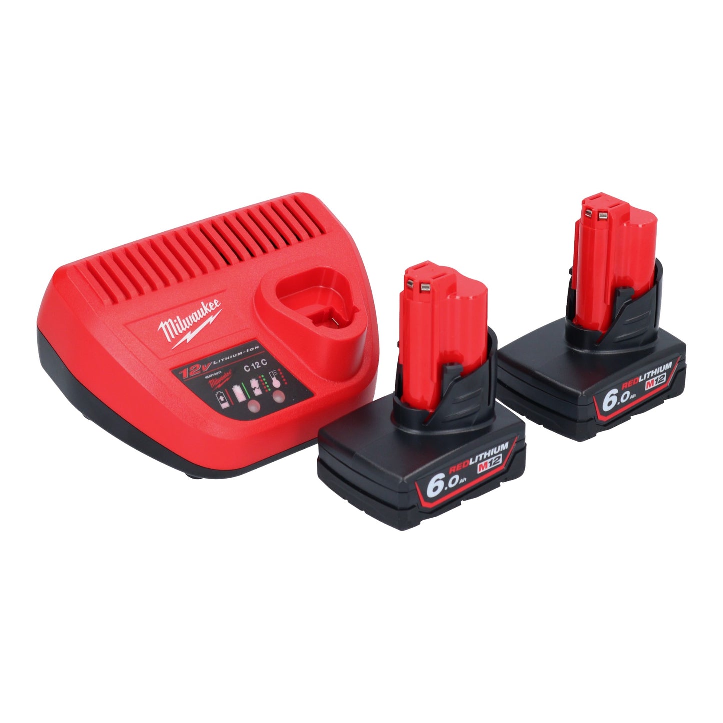 Milwaukee M12 PCSS-602C Akku Edelstahl Rohrabschneider 12 V 12 - 28 mm + 2x Akku 6,0 Ah + Ladegerät + Koffer