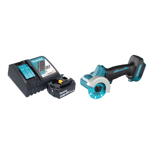 Makita DMC 300 RF1 Akku Winkelschleifer 18 V 76 mm Brushless + 1x Akku 3,0 Ah + Ladegerät