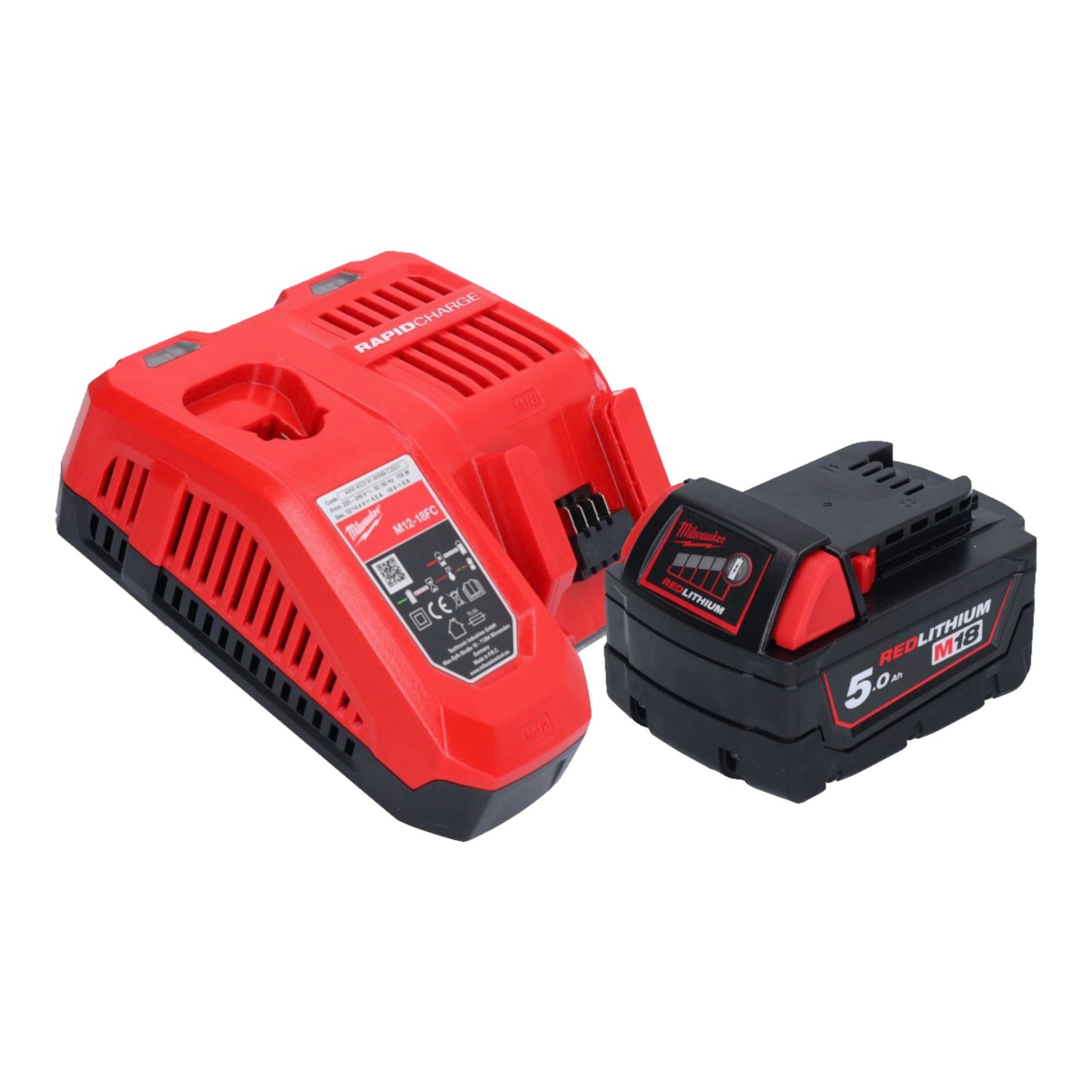 Marteau combiné à batterie Milwaukee M18 FHX-501 18 V 2,5 J SDS-Plus brushless + 1x batterie 5,0 Ah + chargeur