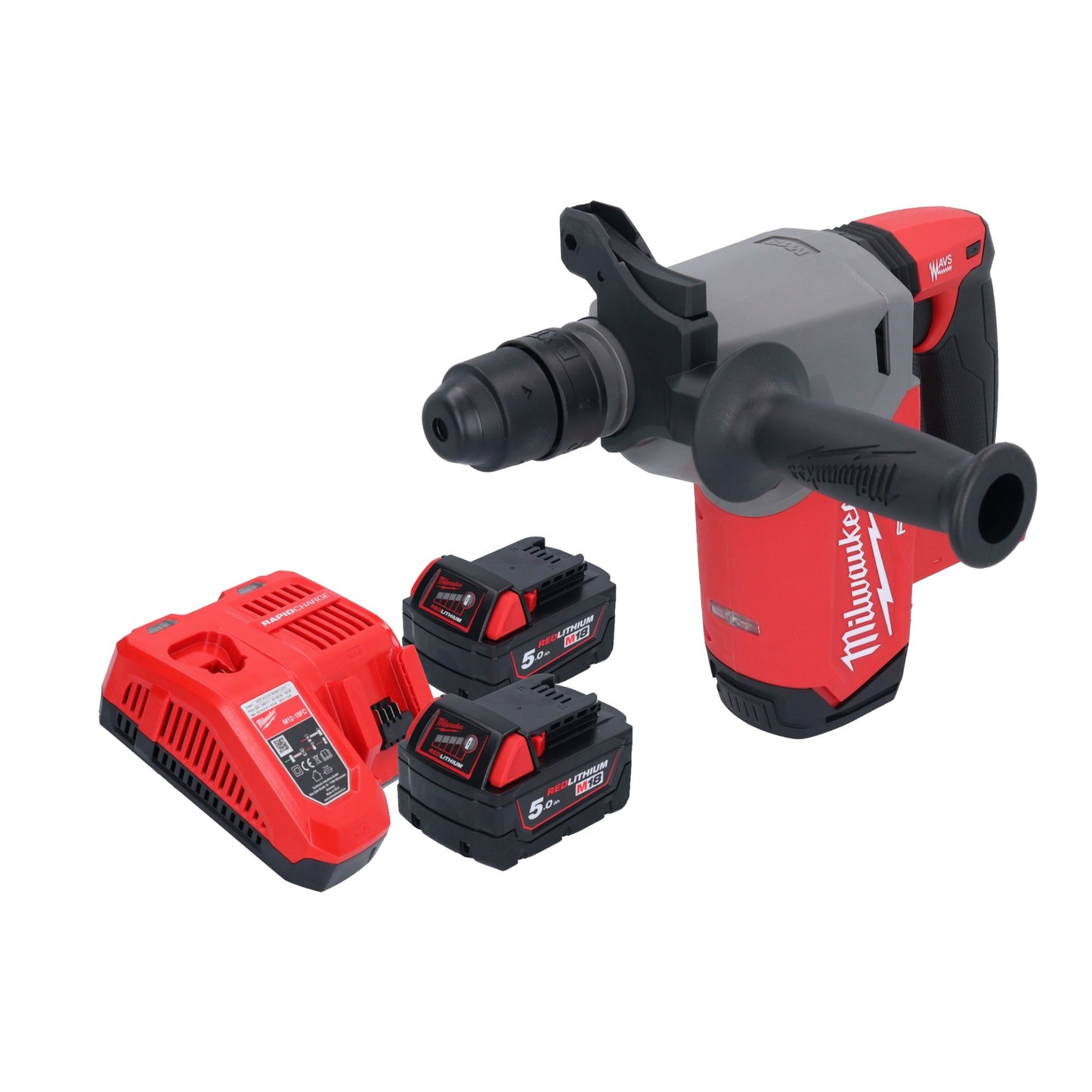 Marteau combiné à batterie Milwaukee M18 FHX-502 18 V 2,5 J SDS-Plus brushless + 2x batteries 5,0 Ah + chargeur