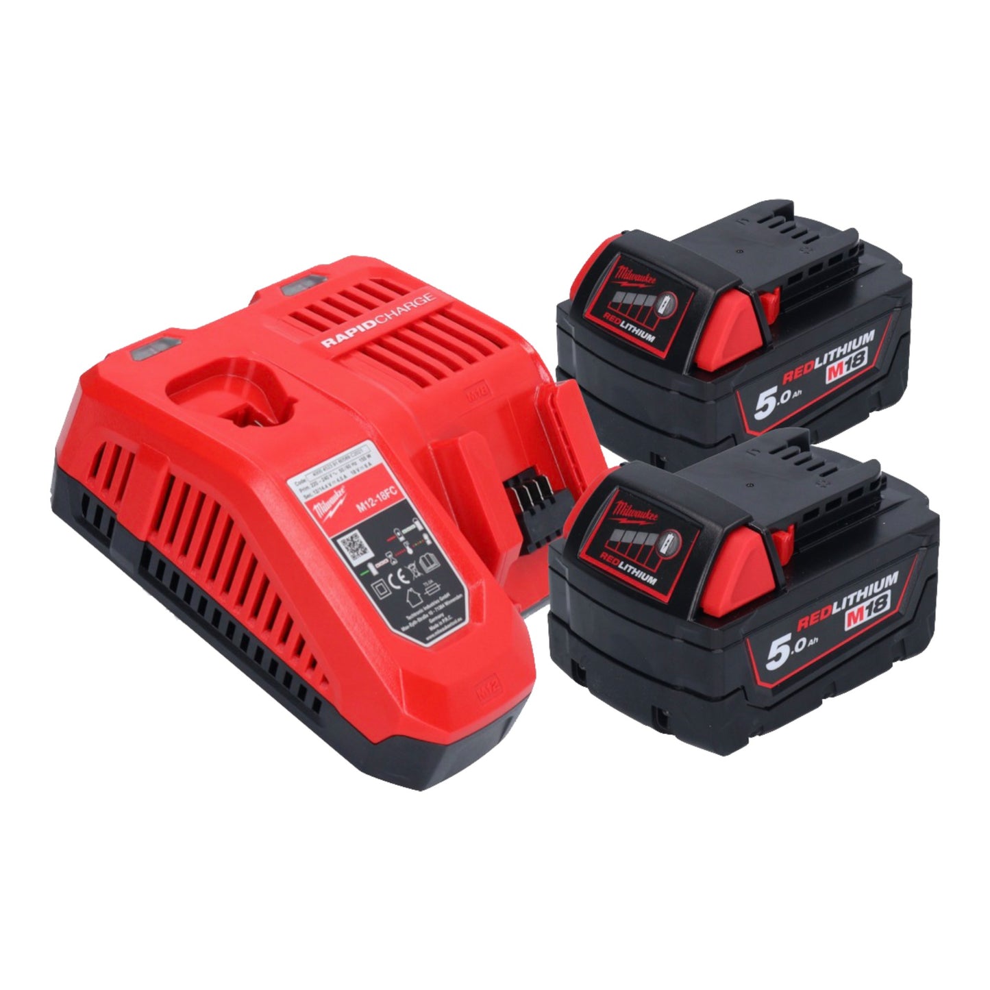 Marteau combiné à batterie Milwaukee M18 FHX-502 18 V 2,5 J SDS-Plus brushless + 2x batteries 5,0 Ah + chargeur