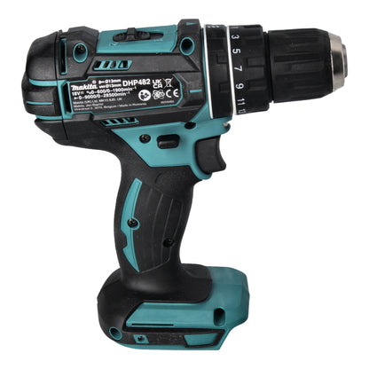 Makita DHP 482 SF1J-R Akku Schlagbohrschrauber 18 V 62 Nm + 1x Akku 3,0 Ah + Ladegerät + RHINO