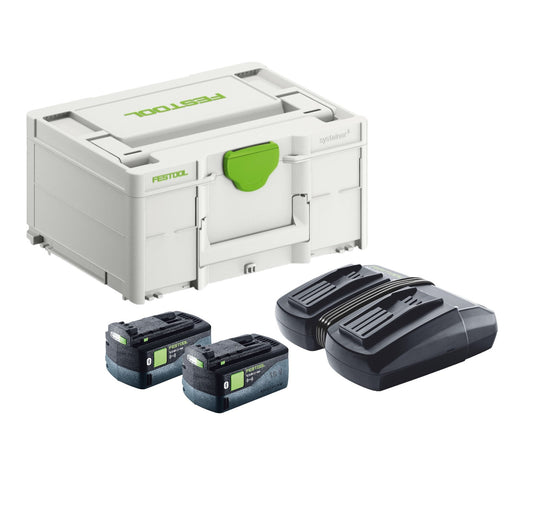 Set d'énergie Festool SYS 18V 2x5.0/TCL 6 DUO (577707) 2x batterie 5,0 Ah + chargeur TCL 6 DUO + ​​systainer