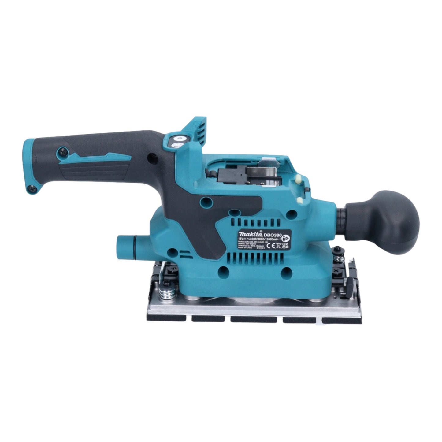 Ponceuse orbitale sans fil Makita DBO 380 Z 18 V 93 x 185 mm Brushless Solo - sans batterie, sans chargeur