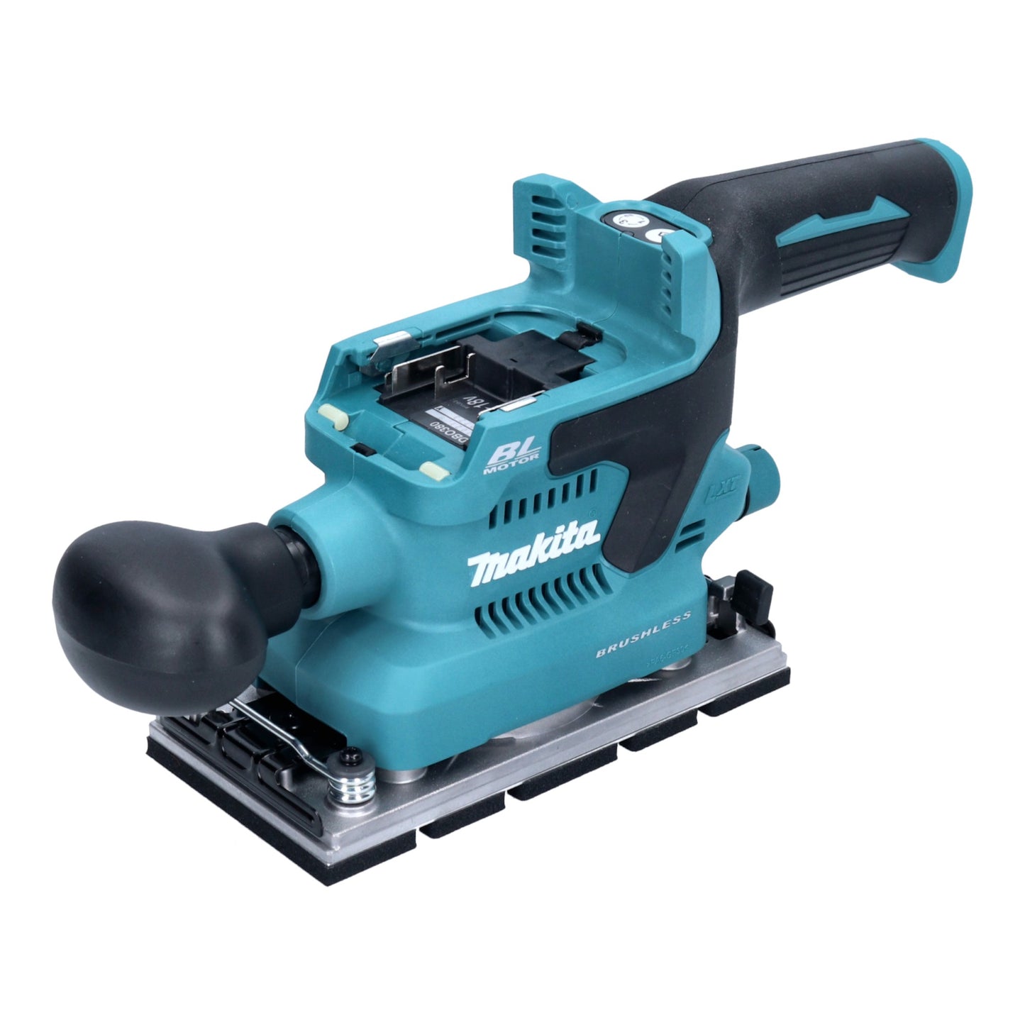 Ponceuse orbitale sans fil Makita DBO 380 Z 18 V 93 x 185 mm Brushless Solo - sans batterie, sans chargeur