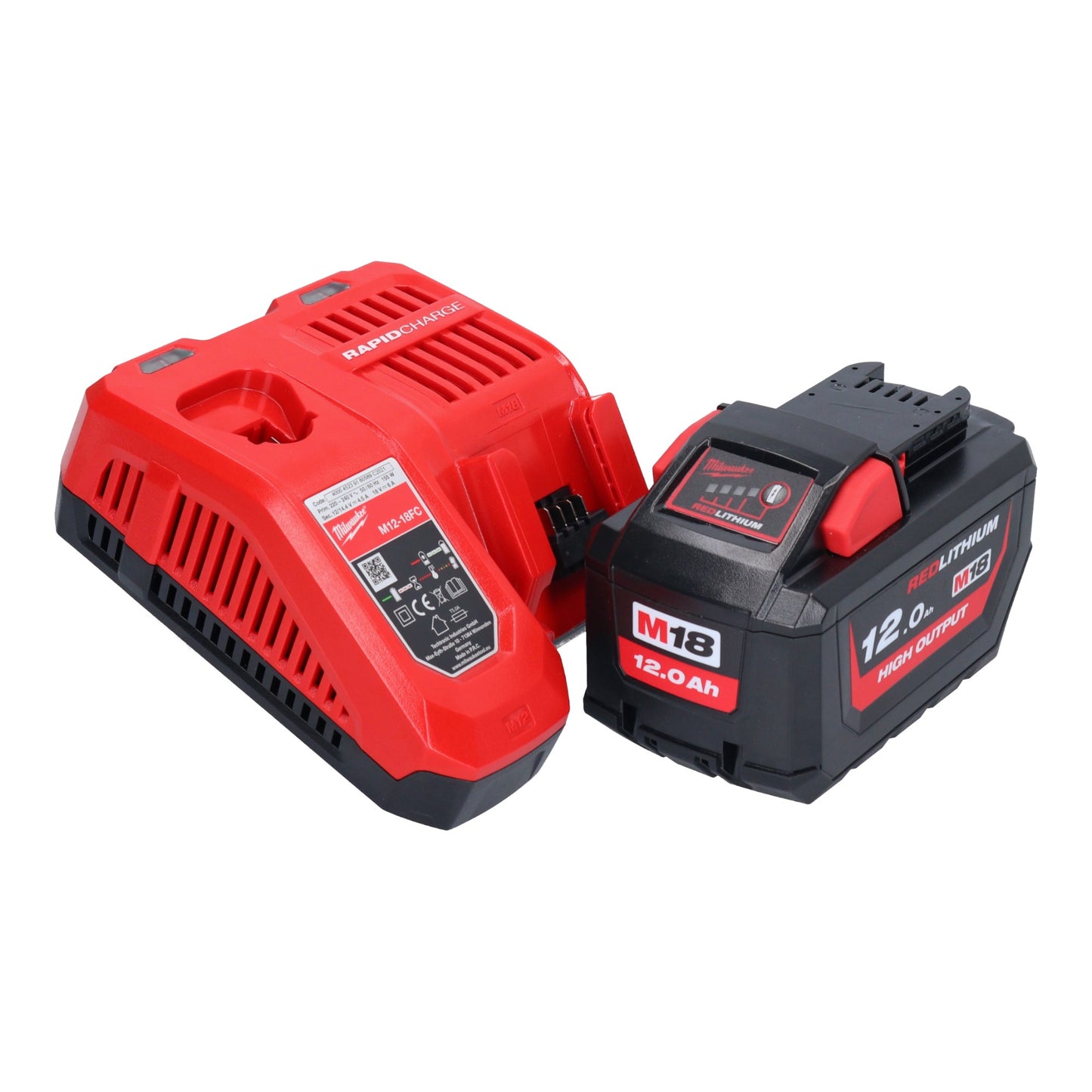 Milwaukee M18 FCHS-121 Akku Kettensäge 18 V 40 cm Brushless ( 4933464223 ) + 1x Akku 12,0 Ah + Ladegerät