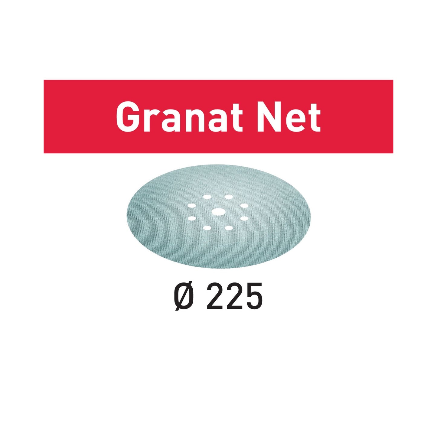 Festool STF D225 P400 GR NET/25 mesh abrasif Disques abrasifs Garnet 2 pièces (2x 201885) 225 mm grain 400 pour ponceuse à col long PLANEX