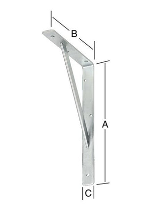 VORMANN Stegkonsole Länge 500 mm Höhe 330 mm Breite 30 mm ( 3000272099 )