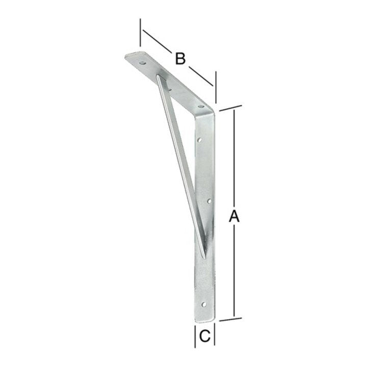 VORMANN Stegkonsole Länge 500 mm Höhe 330 mm Breite 30 mm ( 3000272099 )